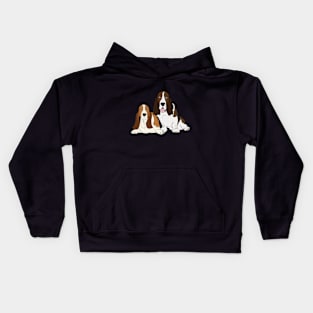 Basset Hounds Kids Hoodie